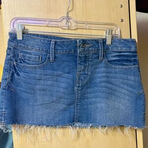 Forever 21 y2k vintage cutoff denim skirt